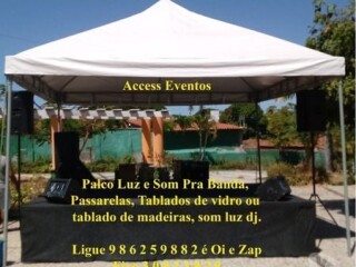 PALCO SOM PARA BANDAS SOM COM ILUMIN E DJ Tablado Tenda Fortaleza Cidade Servicos para festas infantis e eventos no [***] 