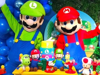 Super Mario Bros cover e Luigi personagens vivos Vila Prudente Servicos para festas infantis e eventos no [***] 