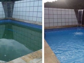 Tratamento fsico qumico para piscinas em Santos e Regio Santos SP Pintor de parede e reformas no [***] 