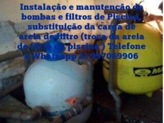 Conserto e manutenco de filtro e bomba de piscina em Santos Santos SP Pintor de parede e reformas no [***] 