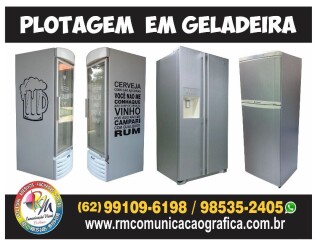 Plotagem em Geladeira Aparecida de Goiania GO Servicos especializados no [***] 