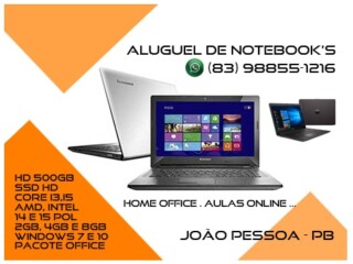 Aluguel de notebook pra empresas e pessoa fisica Joo Pessoa Sul Servicos especializados no [***] 