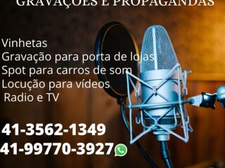 Locuco e Gravaco de Spots e Vinhetas Sao Jose dos Pinhais PR Servicos especializados no [***] 