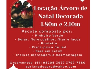 Rvore de Natal decorada em Braslia DF Aguas Claras Servicos especializados no [***] 