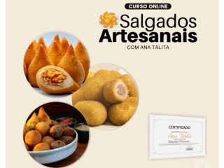 Curso de Salgados Artesanais Online CompletoCom certificado Moji Mirim SP cursos tcnicos enfermagem esttica profissionalizantes [***] 