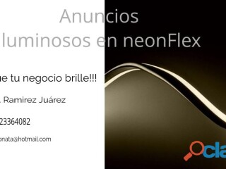 Letreros luminosos en neon flex en Querétaro | Clasf imagen-y-sonido