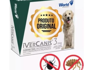 Remedio para carrapato, pulgas e sarna Ivercanis 3mg C4 Botafogo - Pet shops e veterinários Botafogo 