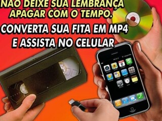 Conversão Digital - VHS para DVD OU PEN DRIVE, CELULAR MP4 Tijuca - Assistência técnica e conserto de eletrônico 