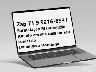 Formatação de Notebook Domicilio em Salvador BA Centro de Salvador - Assistência técnica e conserto de eletrônico 