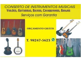 Conserto de instrumentos musicais Cascadura - Pintor de parede e reformas 