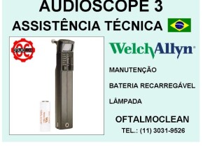 Bateria para Audioscope Welch Allyn - Oftalmoclean Alto de Pinheiros - Serviços especializados 